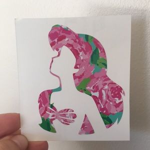 Lilly mermaid vinyl decal HPFI